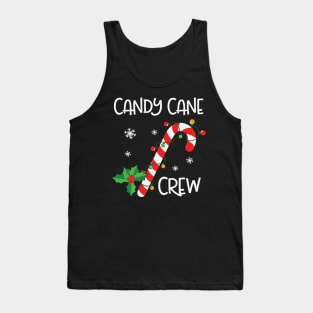 Candy Cane Crew Funny Christmas Lights Xmas Gift Tank Top